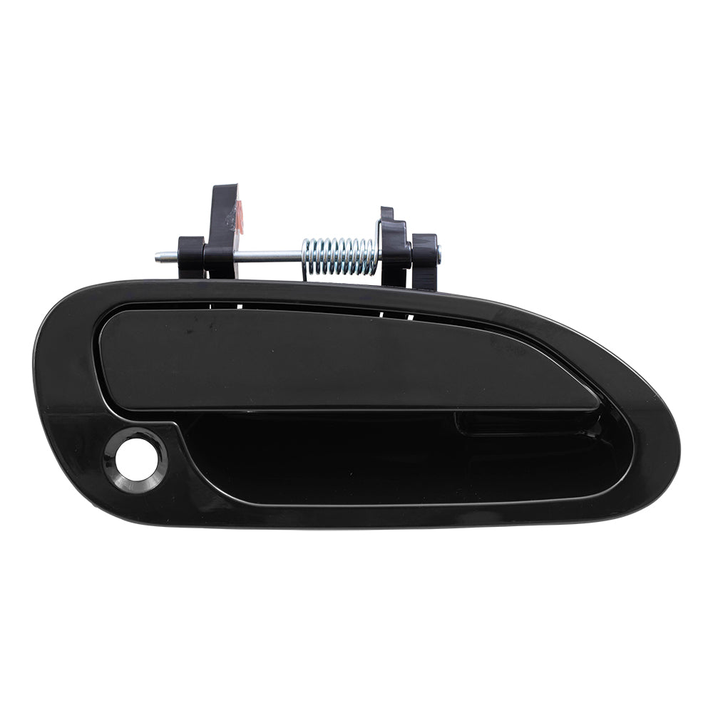 Brock Replacement Driver and Passenger Front Outside Outer Smooth Door Handles compatible with 72180S86K12 72140S86K12
