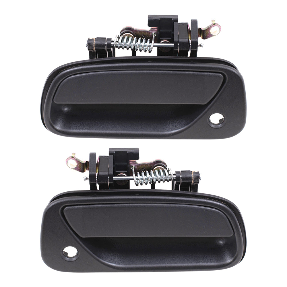 Brock Replacement Driver and Passenger Outside Outer Textured Door Handles compatible with Pickup Truck 6922034010 6921034010