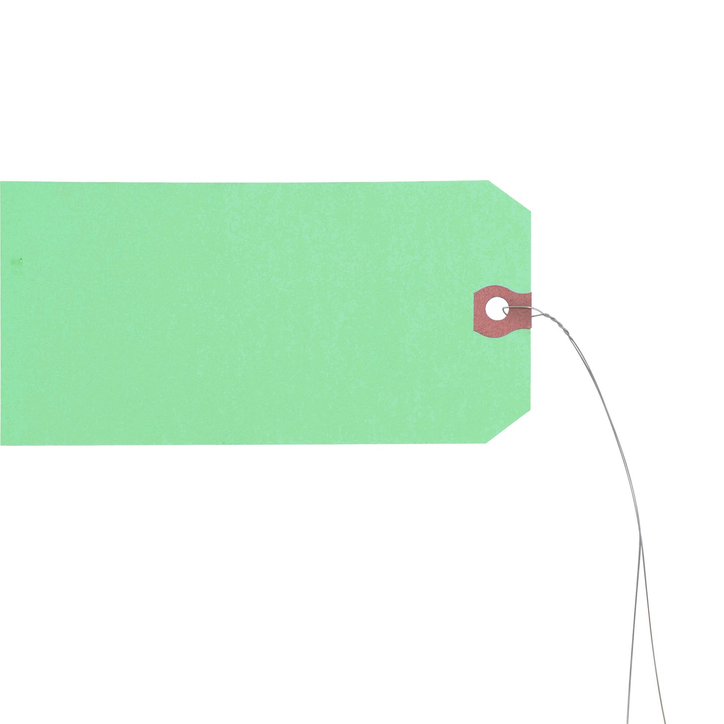 Brock ‘CORE’ Parts Tag With Wire Attached - 5 3/4 Inch x 2 7/8 Inch Bright Green Heavy Card Stock With Reinforced Eyelet- Includes Pen - 250 Tags Per Box ADS2733WA