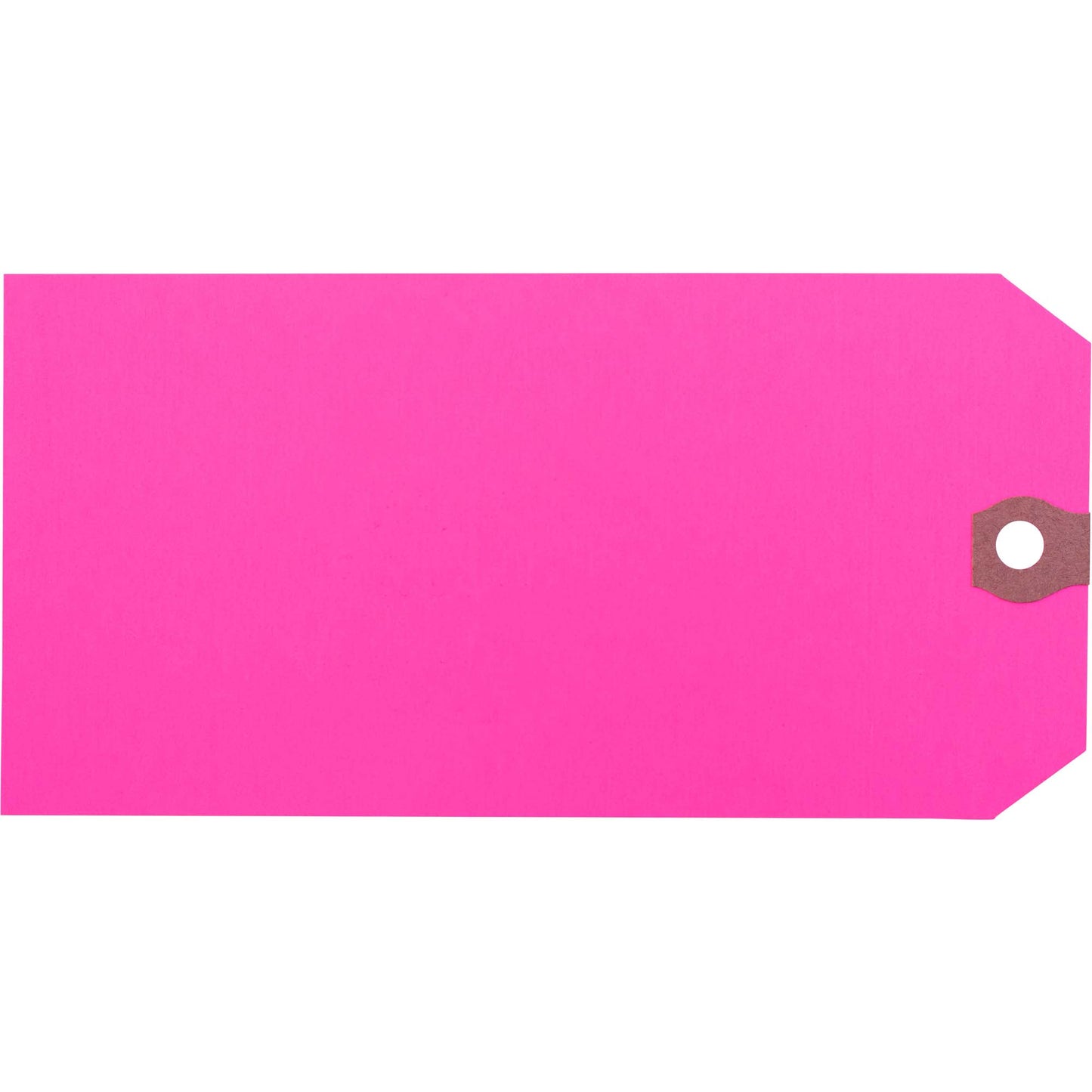 Brock 'Warning – All Oil & Lubricating Fluid Has Been Drained!’ Parts Tag 5 3/4 Inch x 2 7/8 Inch Pink Heavy Card Stock With Reinforced Eyelet – 250 Tags Per Box ADS2737