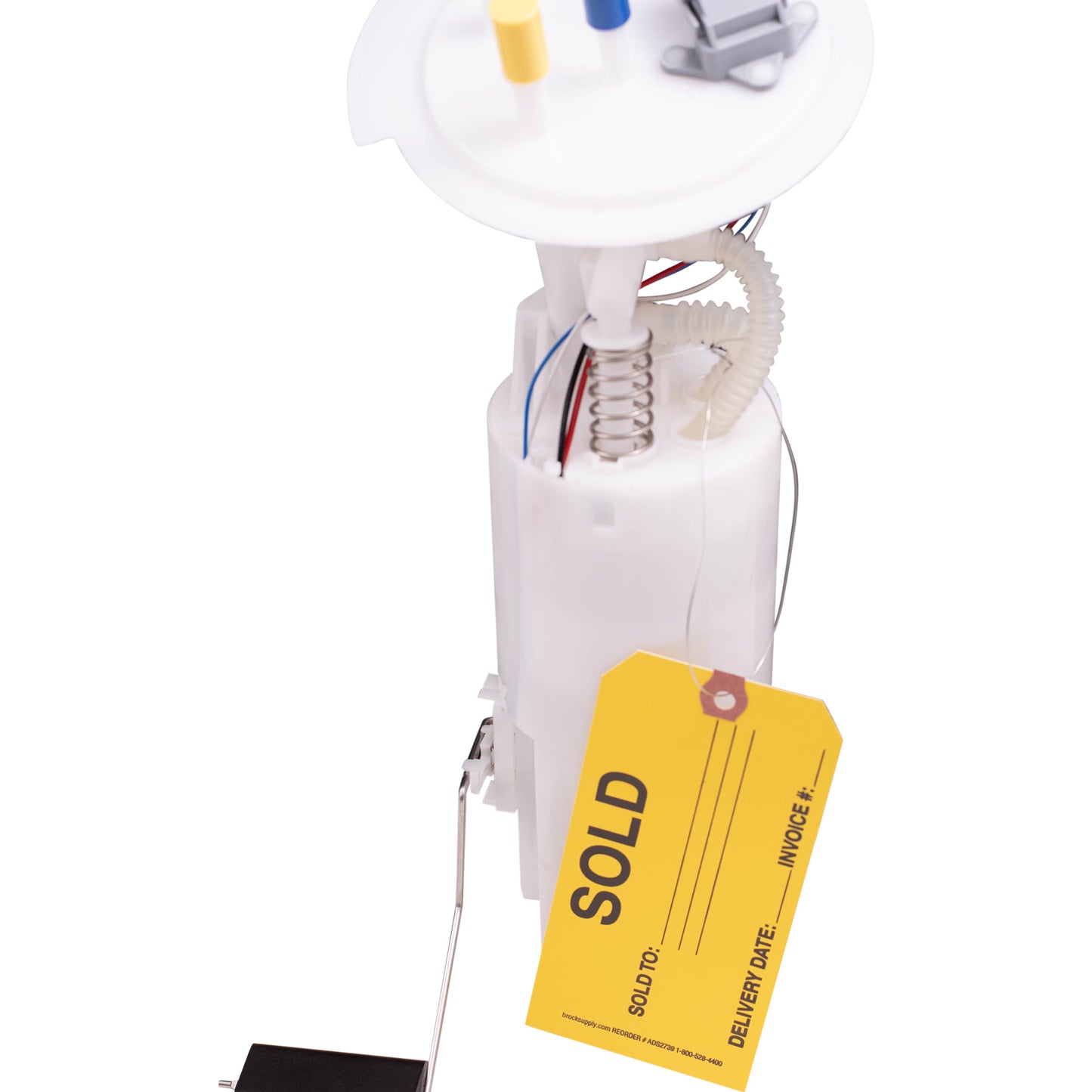 Brock ‘SOLD’ Parts Tag - 5 3/4 Inch x 2 7/8 Inch Yellow Heavy Card Stock With Reinforced Eyelet - 250 Tags Per Box ADS2739