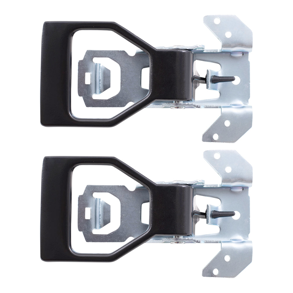 Brock Replacement Pair Set Inside Interior Black Door Handles Compatible with Camaro Fiero Firebird Grand Am 20220728 20531544