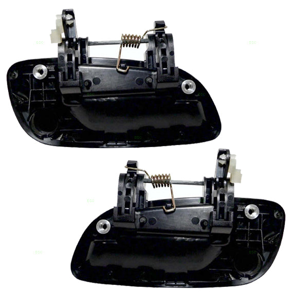 Brock Replacement Driver and Passenger Rear Outside Outer Door Handles compatible with Elantra 83650-2D000 83660-2D000