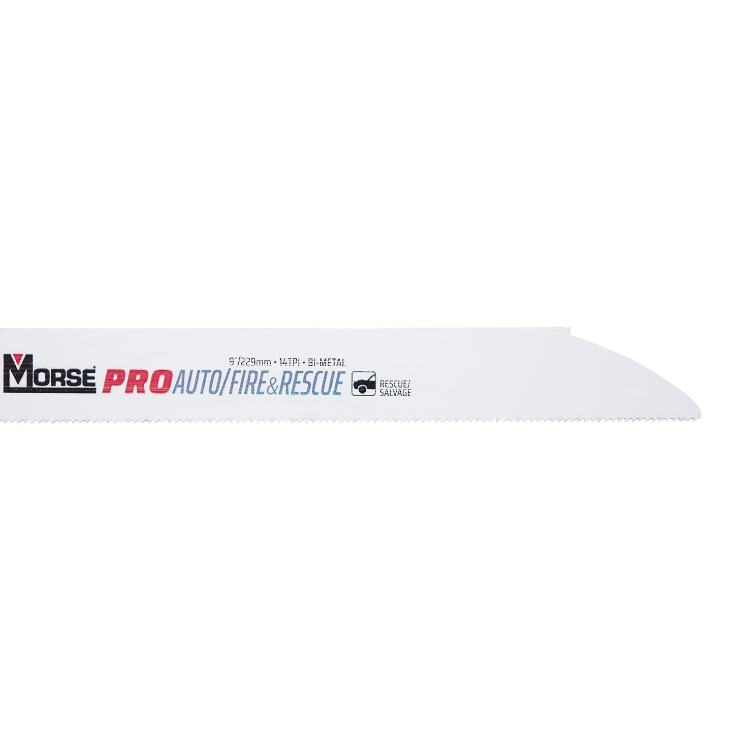 Morse RB95014B100 PRO Auto/Fire & Rescue Bi-Metal Reciprocating Saw Blades For Automotive Salvage/Fire and Rescue - Medium Metal (1/8 Inch - 3/8 Inch) 9 Inch x 1 Inch x 0.050 Inch 14 TPI 100 Pack
