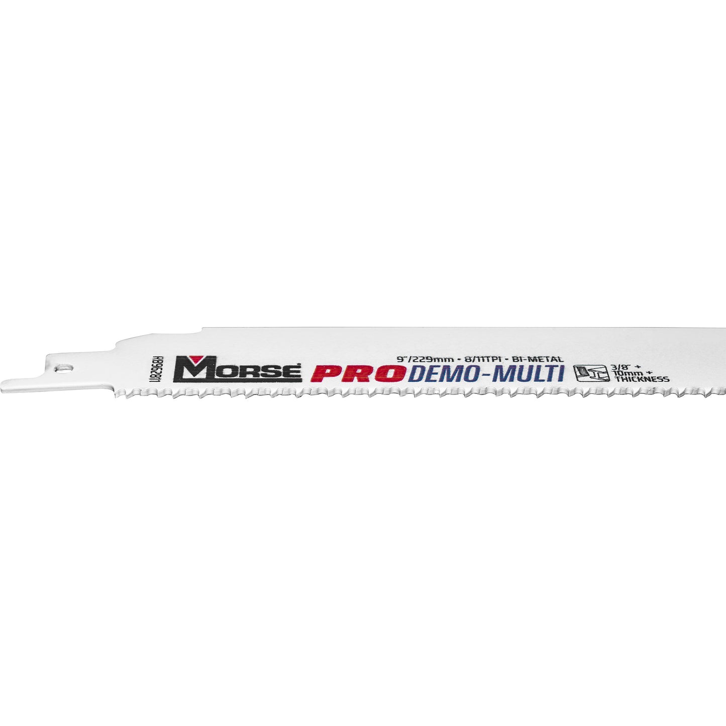 Morse RB962811T25 PRO Demo-Multi Bi-Metal Reciprocating Saw Blade For Auto Dismantling-Fire & Rescue-Metal-Wood 9 Inch x 7/8 Inch x 0.062 Inch 8/11 TPI 25 Pack