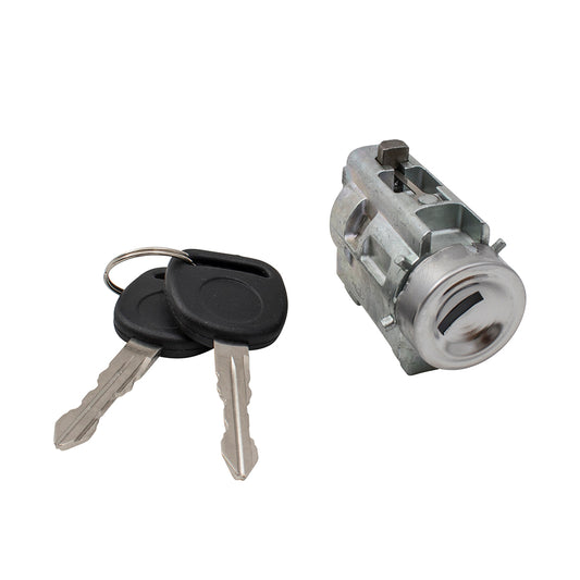 Brock Aftermarket Ignition Lock Cylinder and Keys with Passlock Sensor Compatible with 1997-2003 Chevy Malibu