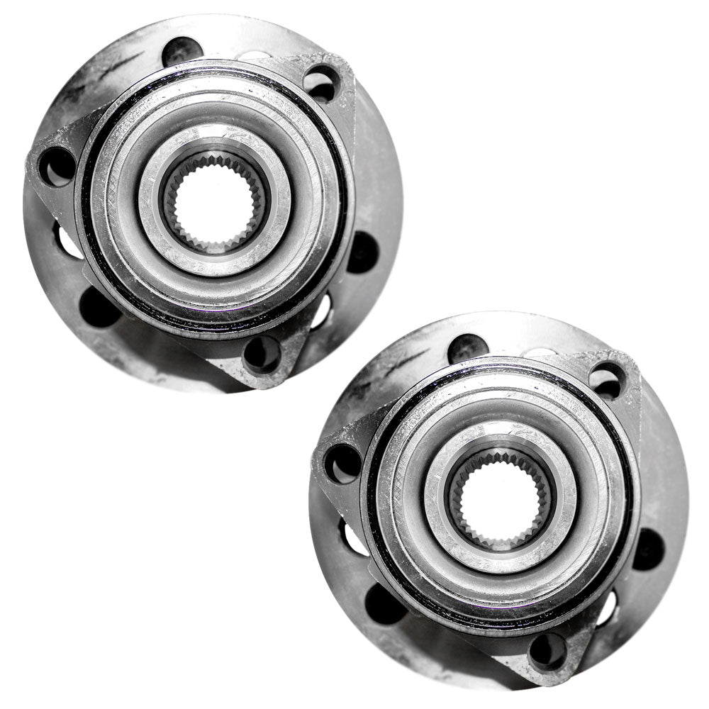 Brock Replacement Set Front Hubs and Wheel Bearings Compatible with Blazer Suburban Yukon K1500 K2500 Pickup Truck 15693437