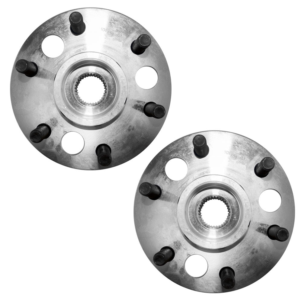 Brock Replacement Set Front Hubs and Wheel Bearings Compatible with Blazer Suburban Yukon K1500 K2500 Pickup Truck 15693437