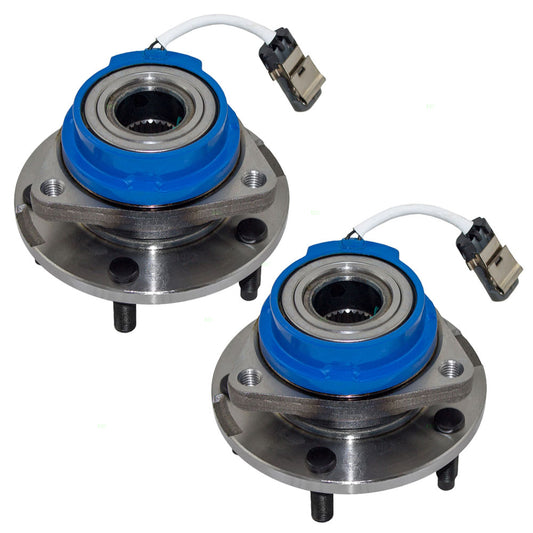 Brock Replacement Set Rear Hubs and Wheel Bearings Compatible with Corvette XLR XLR-V 88967288