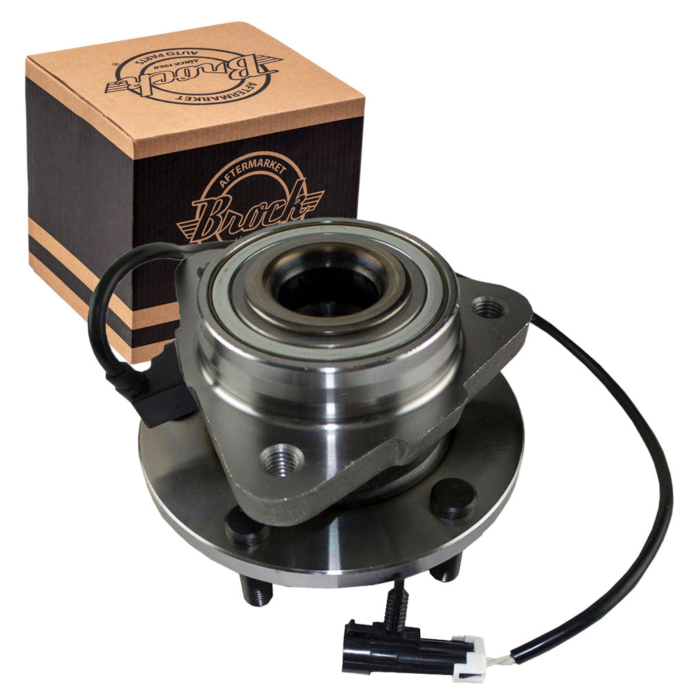 Brock Replacement Front Hub and Wheel Bearing Assembly Compatible with Blazer Jimmy 2-Wheel Drive 15731627