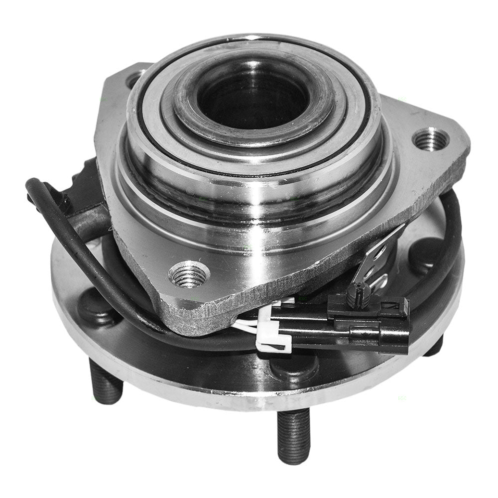 Brock Replacement Front Hub and Wheel Bearing Assembly Compatible with Blazer Jimmy Envoy Bravada Hombre S10 Sonoma 4-Wheel Drive 12413045