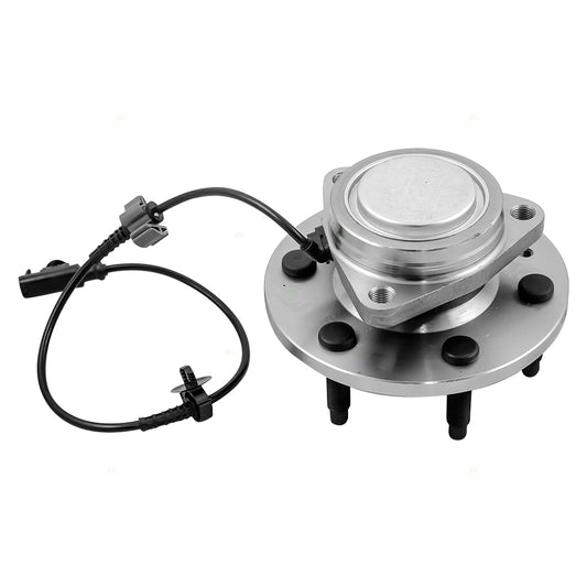 Brock Replacement Front Hub and Wheel Bearing Assembly Compatible with 2007-2014 Silvero Sierra 1500 Pickup Truck w/ Rear-Wheel Drive 22841380
