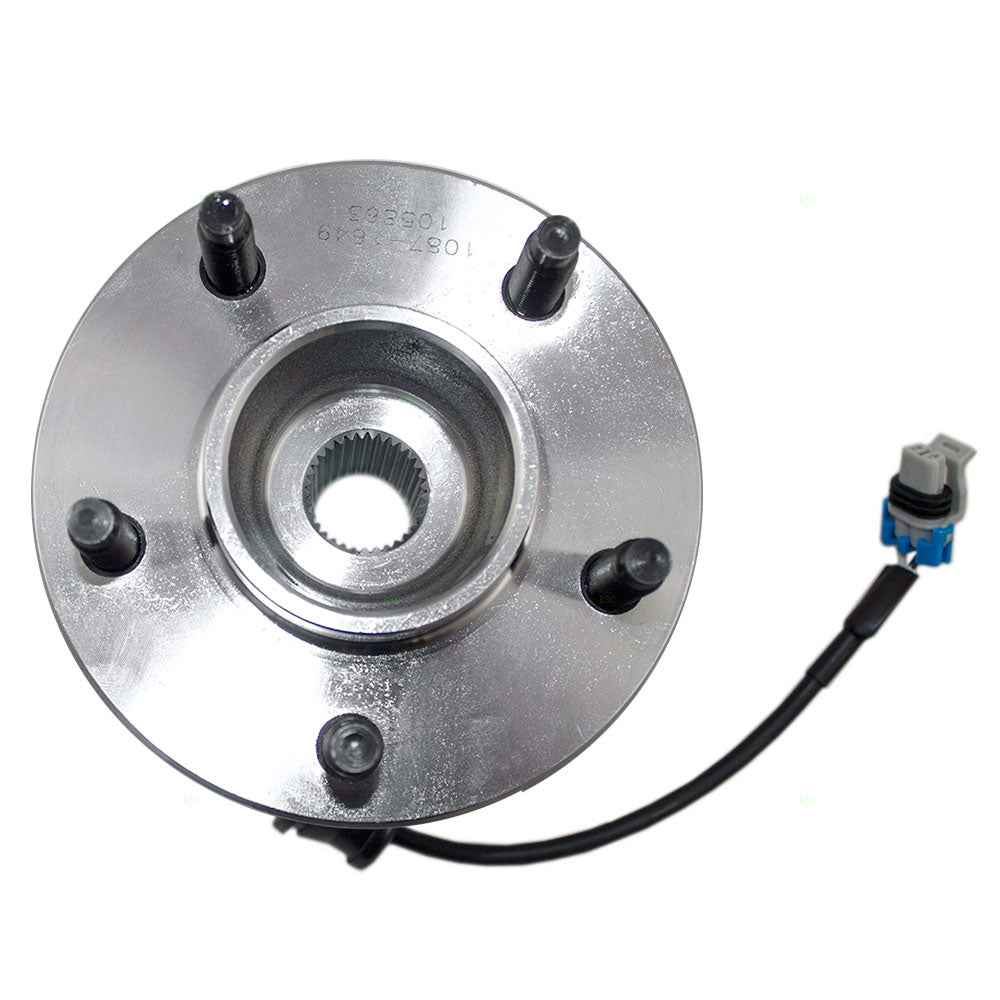 Brock Replacement Rear Hub and Wheel Bearing Assembly Compatible with Equinox Torrent Vue with ABS 15871427