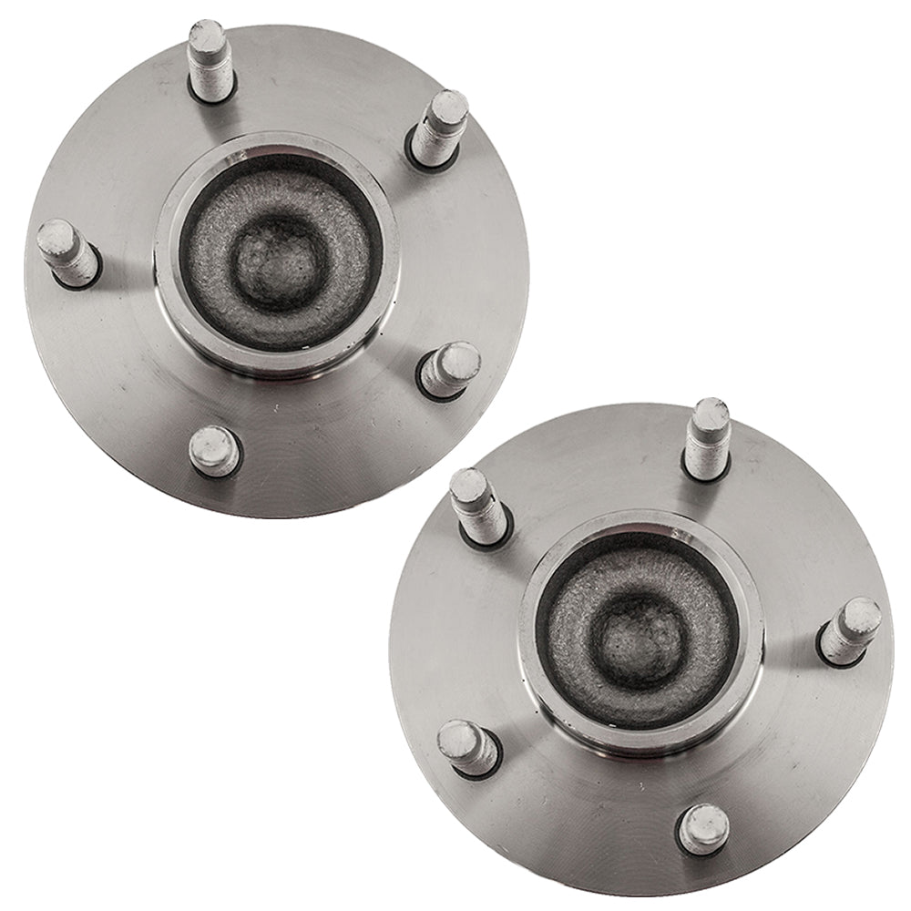 Brock Replacement Set Rear Hubs and Wheel Bearings Compatible with G6 Aura HHR SS Malibu/ Malbu Maxx with ABS 15798483