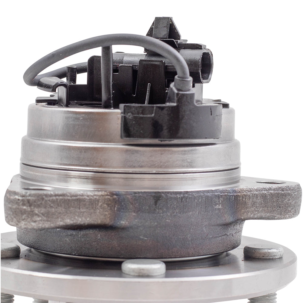 Brock Replacement Set Front Hubs and Wheel Bearings Compatible with 2004-2012 Malibu with ABS