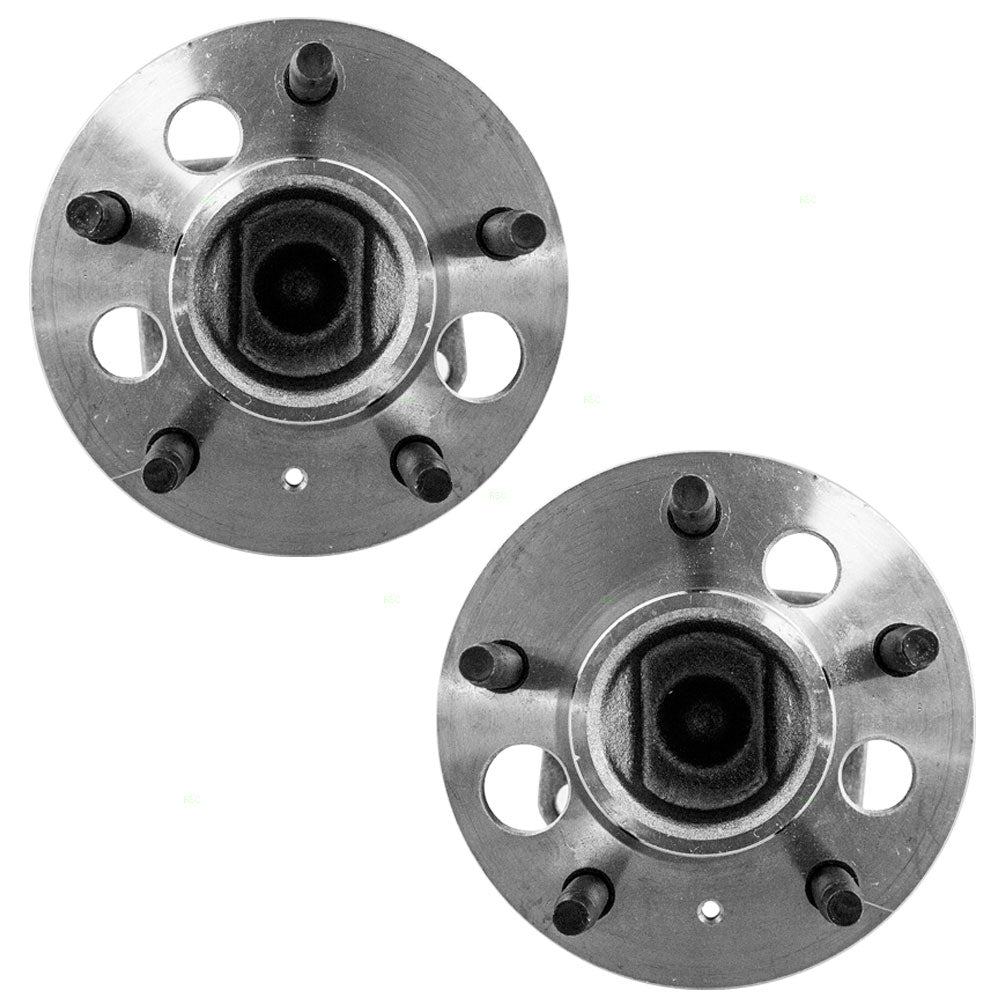 Brock Replacement Set Rear Hubs and Wheel Bearings Compatible with Impala Monte Carlo Regal Century Intrigue Grand Prix Aztek with ABS