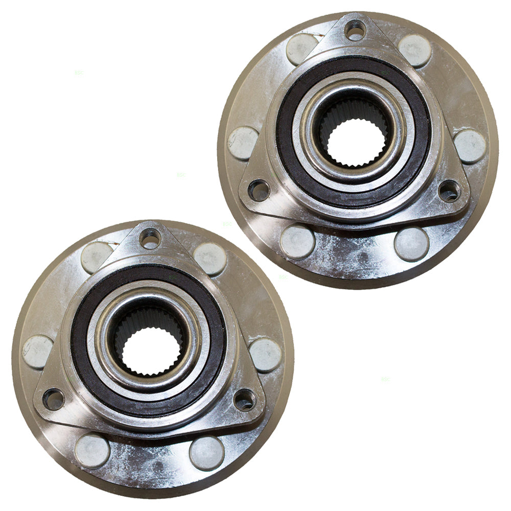 Brock Replacement Set Hubs and Wheel Bearings Compatible with Enclave Traverse Acadia Outlook