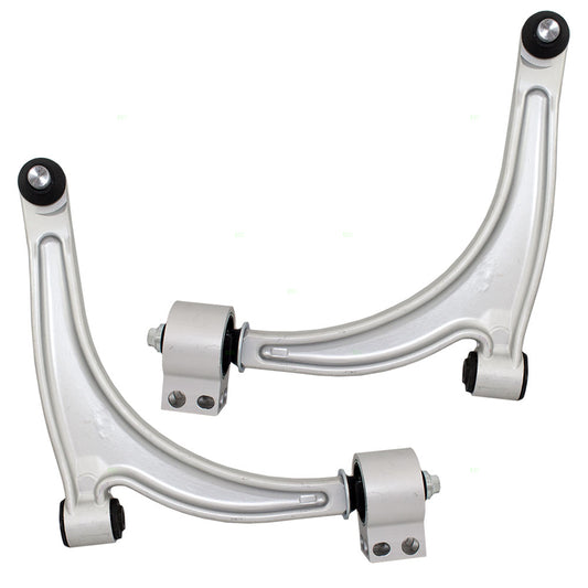 Brock Replacement Set Front Lower Control Arms with Ball Joint and Bushings Kit Compatible with 04-12 Malibu & 04-07 Malibu Maxx 05-10 G6 07-09 Aura