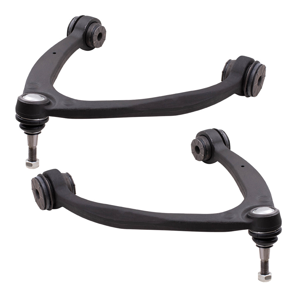 Brock Replacement Set Upper Front Control Arms Cast Iron with Ball Joint & Bushings Compatible with 2007-2016 Silverado Sierra 1500 Pickup Truck
