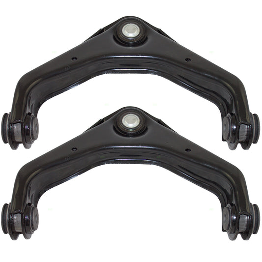 Brock Replacement Set Front Upper Control Arms with Ball Joint & Bushings Compatible with 99-13 Pickup Truck SUV