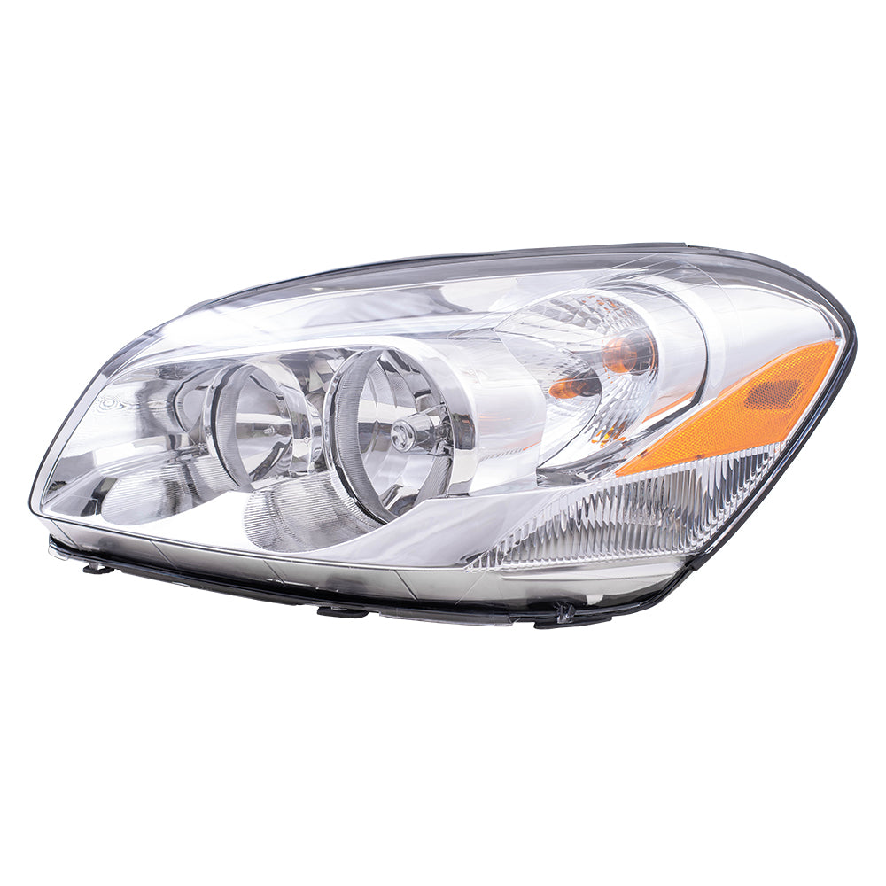 Brock Replacement Driver Halogen Headlight w/ Cornering Lamp Compatible with 2006-2011 Lucerne 25974773