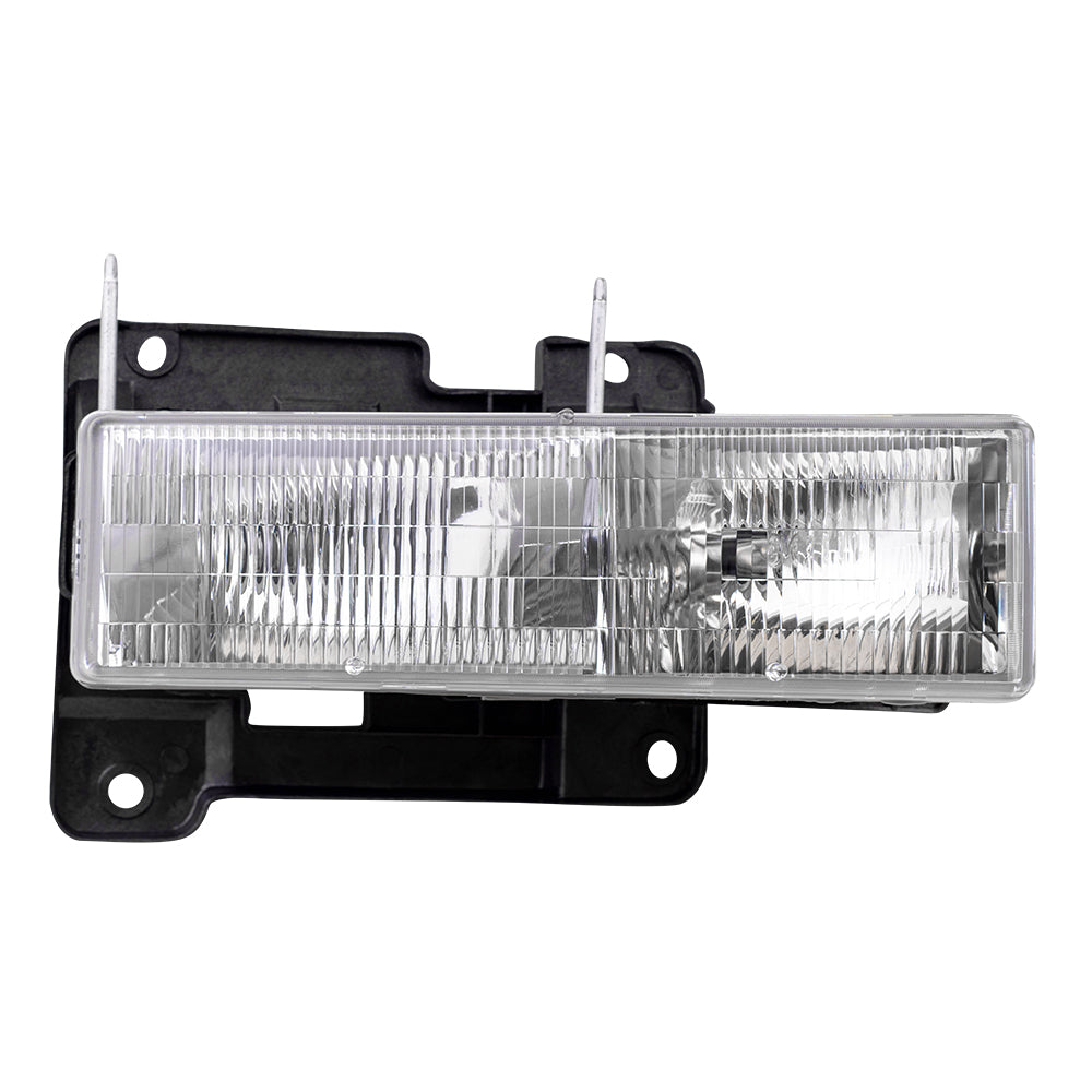 Brock Replacement Passenger Composite Headlight Compatible with 1990-2002 C/K 1500 2500 3500 Old Body Style Pickup Truck 15034930