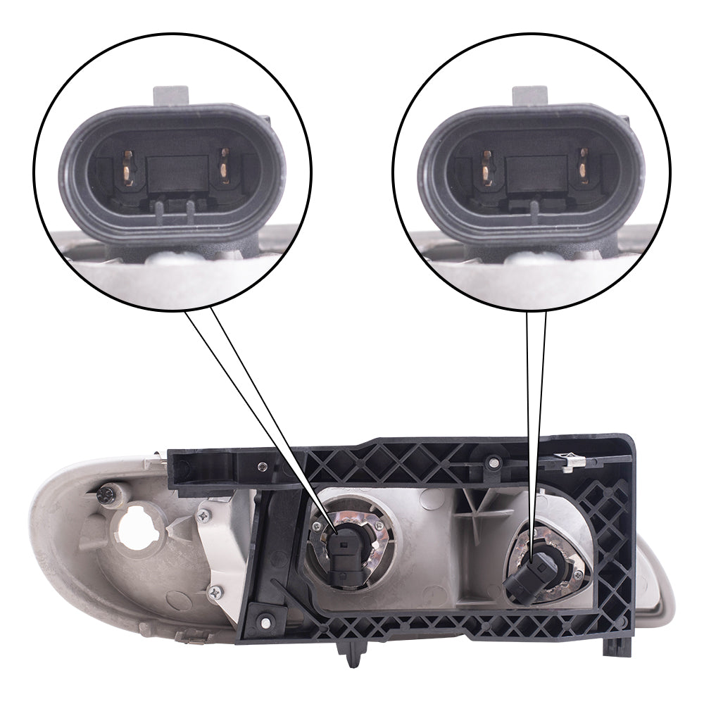Brock Replacement Driver and Passenger Set Headlights Compatible with 1996 1997 1998 Grand Am 16524657 16524658
