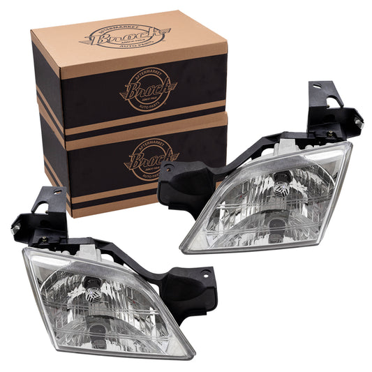 Headlight for 1997-2005 Venture 1997-2004 Silhouette 1999-2005 Montana 1997-1999 Trans Sport 10368388 Set