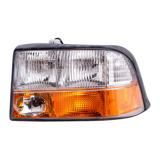 Headlight for 1998-2001 Jimmy w/ Fog Light for 1998-2004 Sonoma 16526225 Left GM2502173