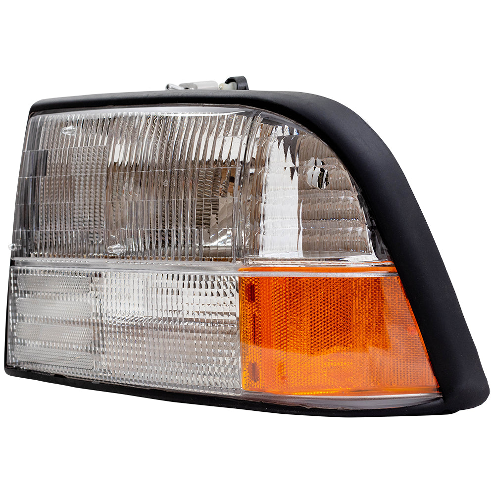 Brock Replacement Driver Headlight Compatible with 98-04 Sonoma Pickup Truck 16526227