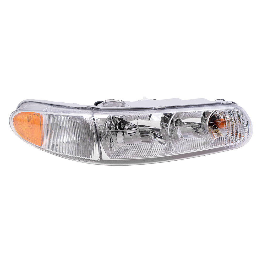 Brock Replacement Passenger Headlight Compatible with 1997-2005 Century 19244638