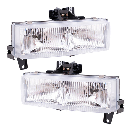 Headlight for 1996-2002 Express 1500 1996-2002 Express 2500 1996-2002 Express 3500 1996-2002 Savana 1500 1996-2002 Savana 2500 1996-2002 Savana 3500 16522159 Set