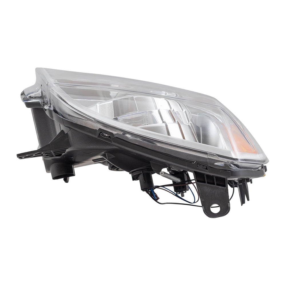 Brock Replacement Driver and Passenger Set Halogen Headlights Compatible with 2007-2014 Yukon Denali & Yukon XL Denali 20969896 20969897