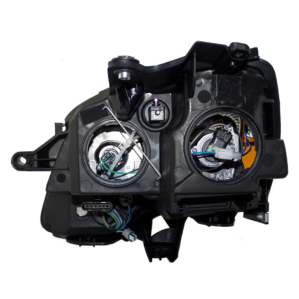 Brock Replacement Passenger Halogen Headlight with Blue Lens Compatible with 2007-2012 Acadia 25826764