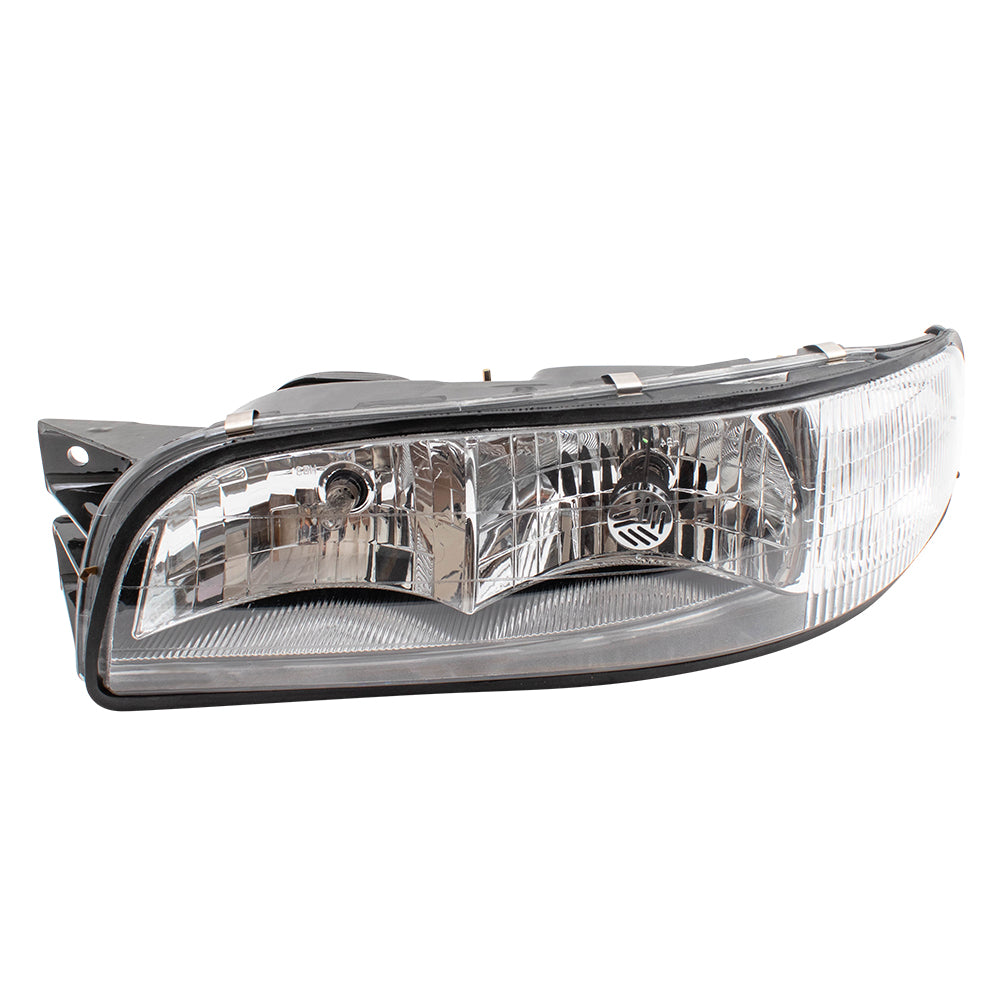 Brock Replacement Driver Headlight with Corner Lamp Compatible with 1997 1998 1999 LeSabre 16525997