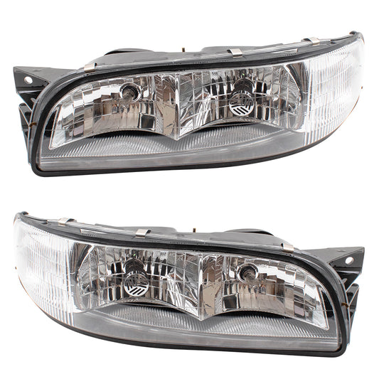 Headlight for 1997-1999 LeSabre w/ Cornering Light 16525997 Set