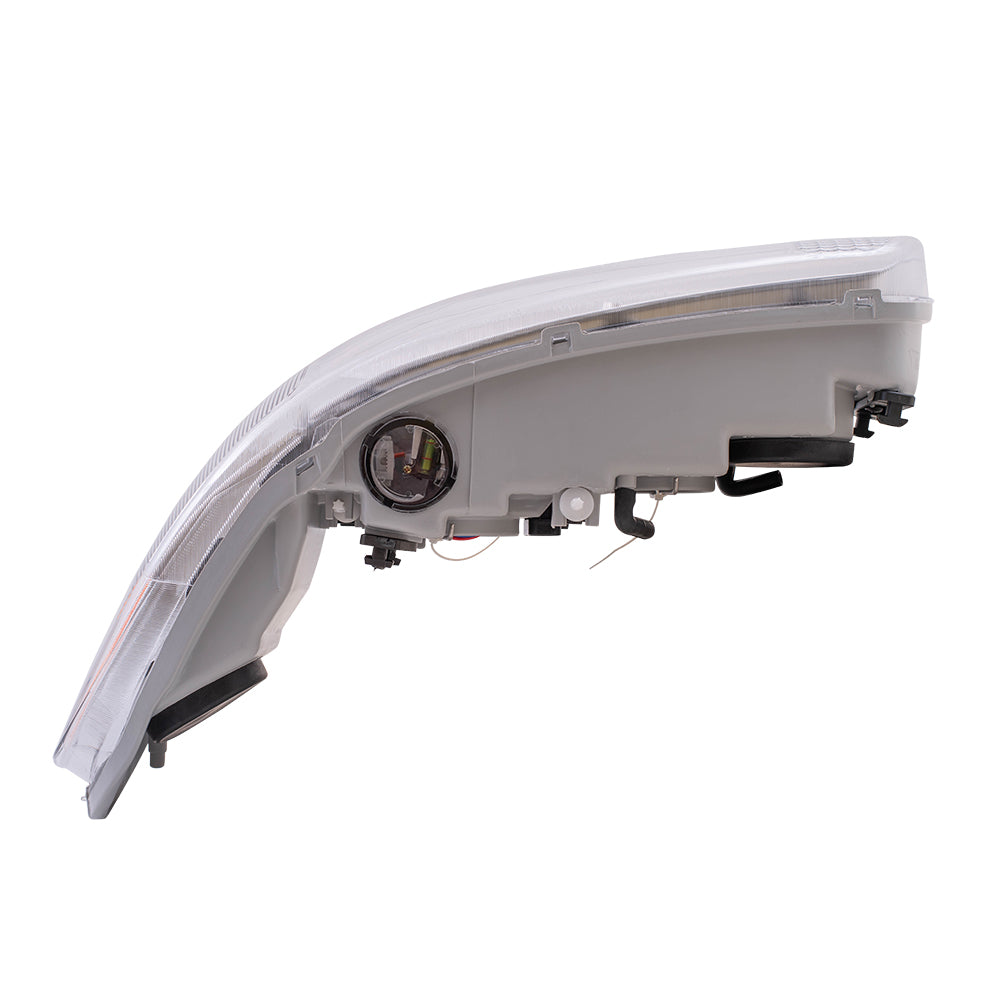 Brock Replacement Driver Haloge Headlight with Corner Lamp Compatible with 1997-2005 Century 19244639