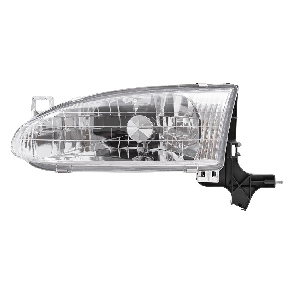 Brock Replacement Driver Side Halogen Headlight Assembly Compatible with 1998-2002 Prizm 94857184
