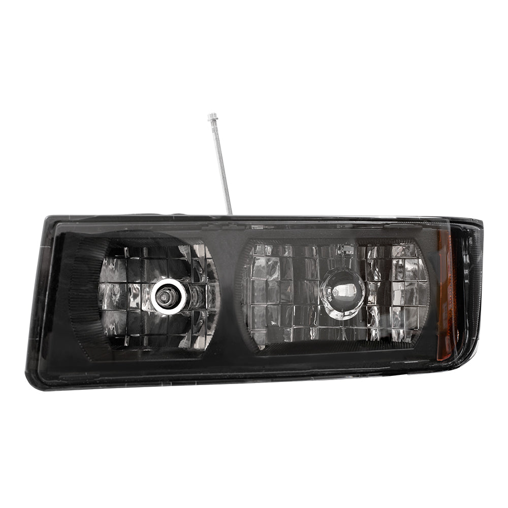 Brock Replacement Driver Headlight Compatible with 2002-2006 Avalanche Pickup Truck 15136536