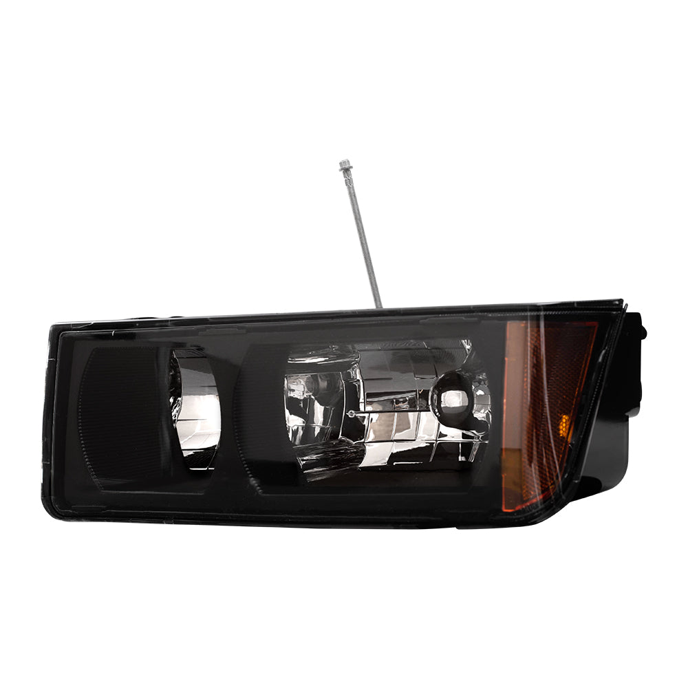 Brock Replacement Driver Headlight Compatible with 2002-2006 Avalanche Pickup Truck 15136536