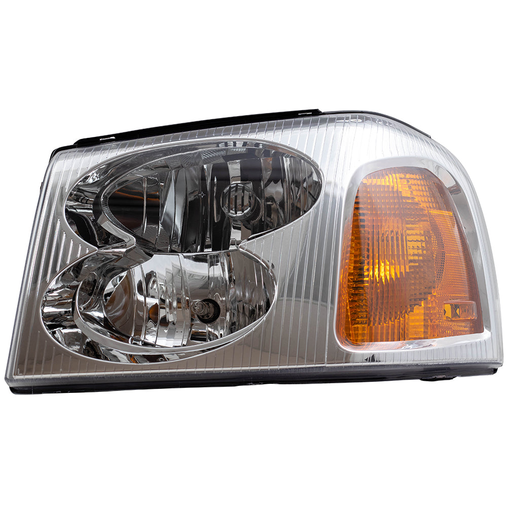 Brock Replacement Driver Headlight Compatible with 2002-2009 Envoy 15866071