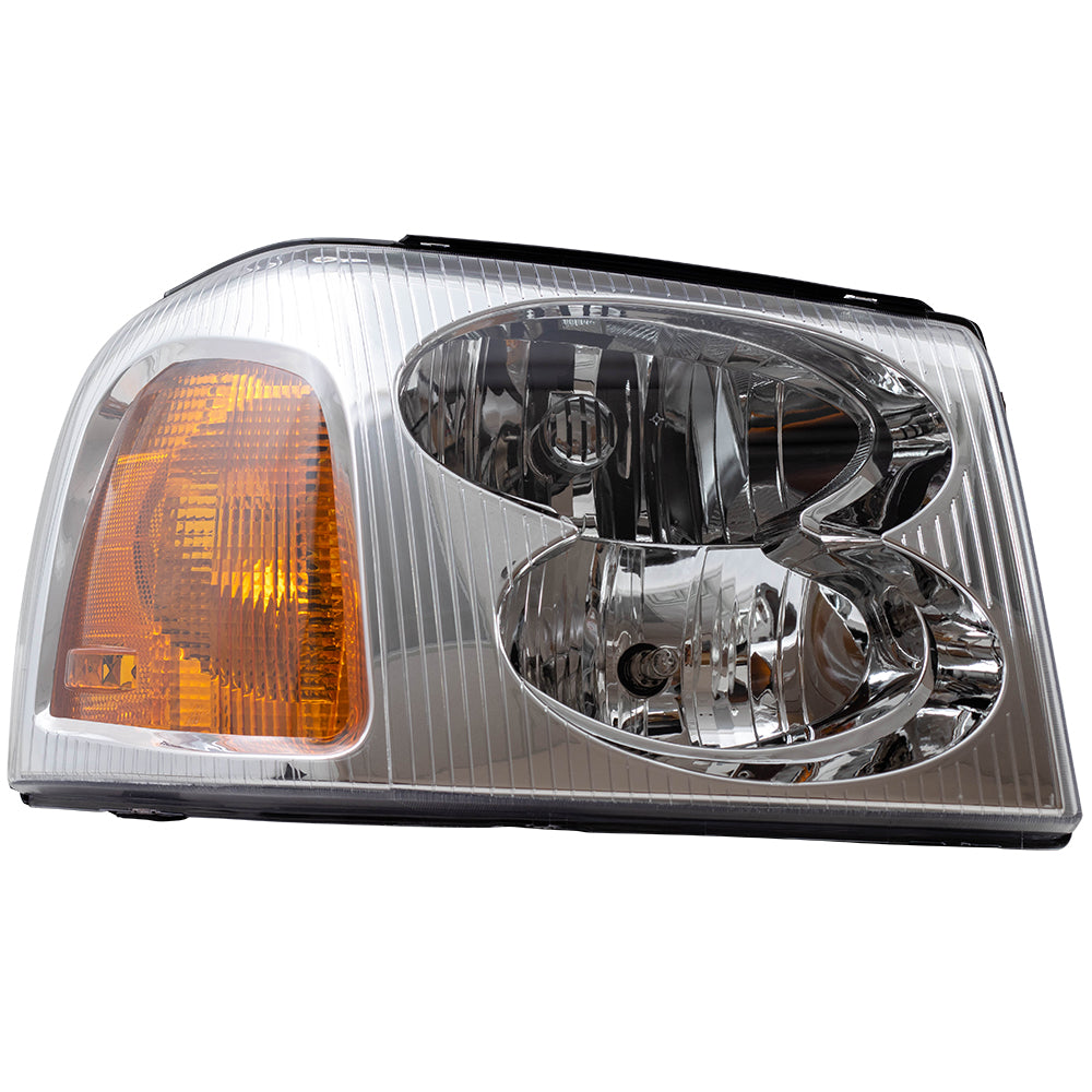 Brock Replacement Passenger Headlight Compatible with 2002-2009 Envoy 15866070