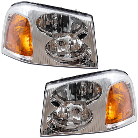 Headlight for 2002-2009 Envoy 2004-2005 Envoy XUV 2002-2006 Envoy XL 15866071 Set