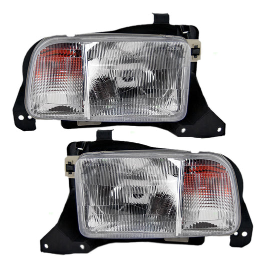 Headlight for 1999-2004 Tracker 91174687 Set GM2518140