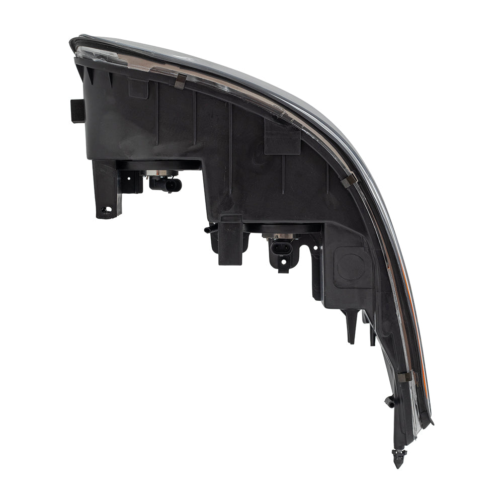 Brock Replacement Driver Headlight Fluted High Beam Compatible with 2000-2005 LeSabre 19245377