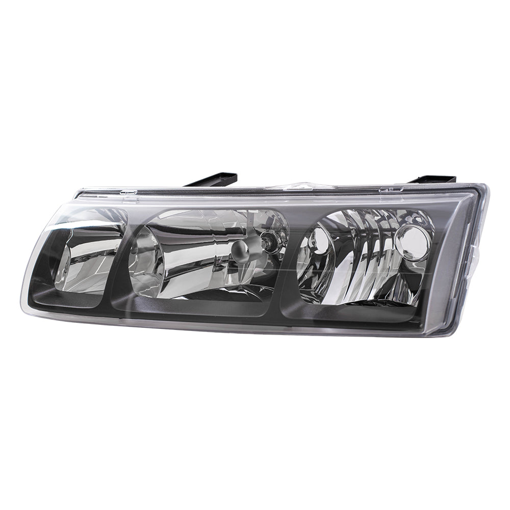 Brock Replacement Driver and Passenger Set Headlights Compatible with 2002 2003 2004 Vue 22702945 22702946