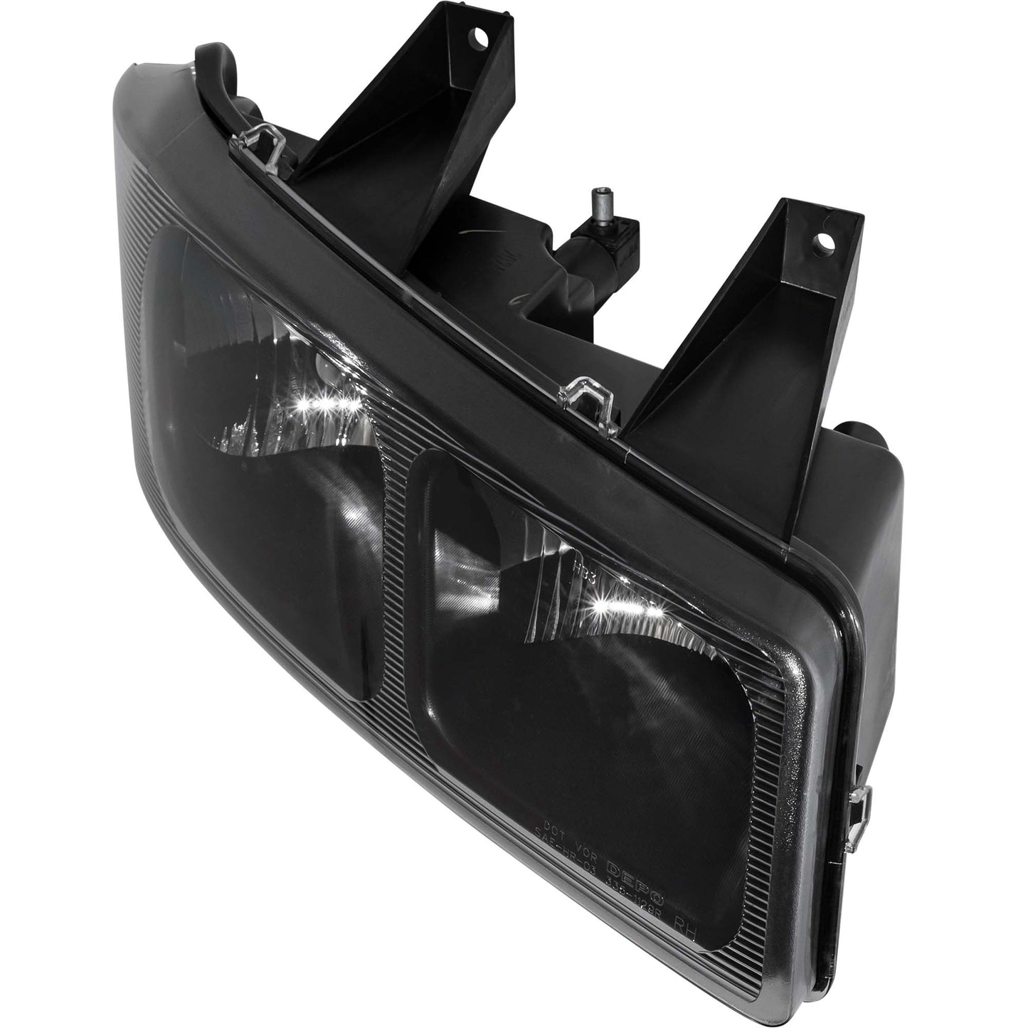 Brock Passenger Side Right CAPA Certified Halogen Composite Headlight Assembly Compatible with 2003-2025 Chevrolet Express 2003-2025 GMC Savana 1221-0103R-CAPA