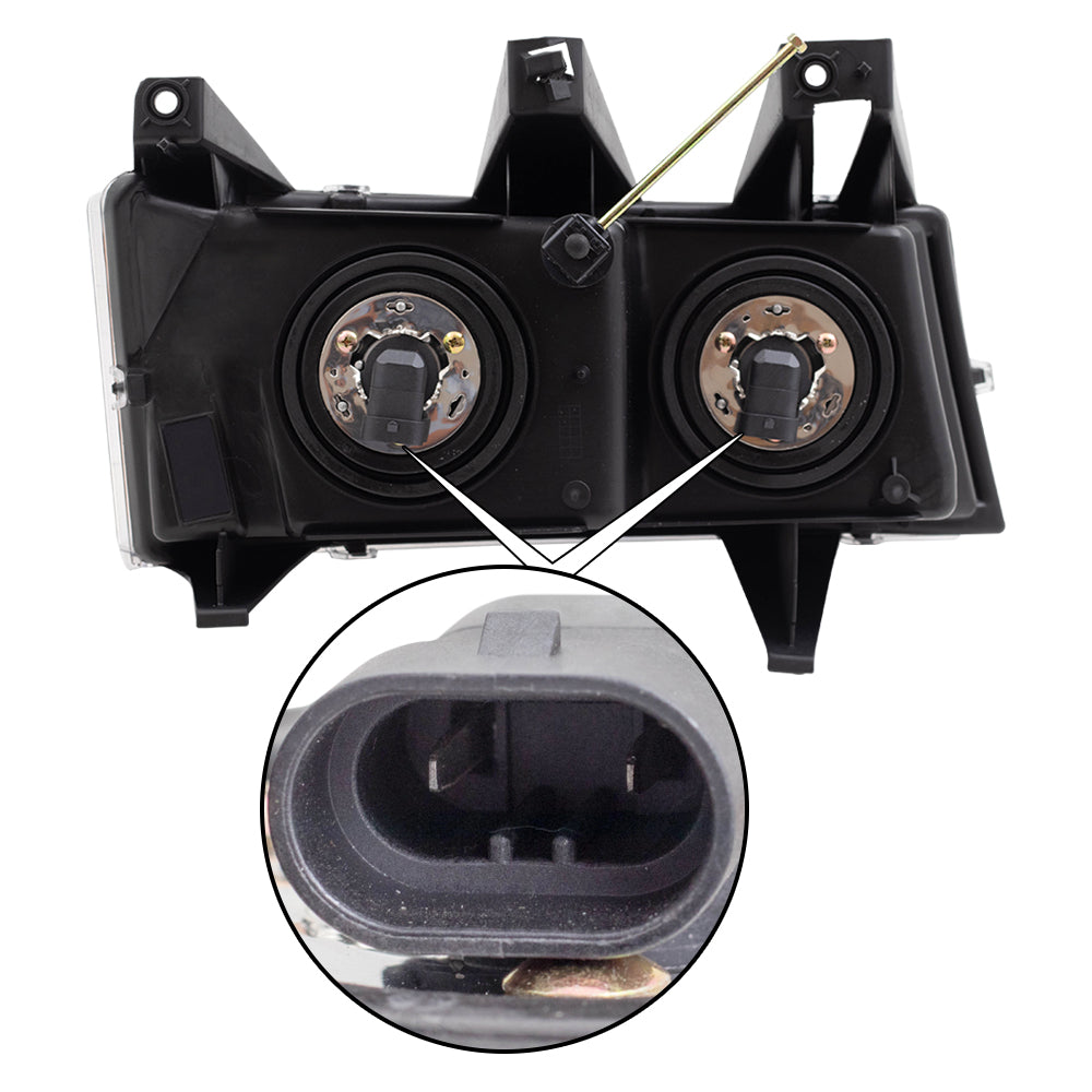 Headlight for 2004-2012 Colorado w/o XTREME Package 2004-2012 Canyon 2006-2006 i-280 2006-2006 i-350 2007-2008 i-290 2007-2008 i-370 20766569 Set