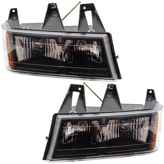 Headlight for 2004-2012 Colorado w/o XTREME Package 2004-2012 Canyon 2006-2006 i-280 2006-2006 i-350 2007-2008 i-290 2007-2008 i-370 20766569 Set