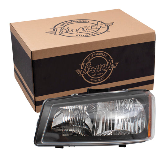 Headlight for 2003-2006 Silverado 1500 w/ Smooth Reflector w/o Lower Body Cladding for 2003-2006 Silverado 1500 HD 15798921 Left GM2502224